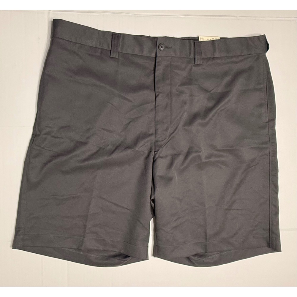 Oak Hill Mens Microfiber Shorts Grey Wrinkle Resistant Moisture Wicking Size 44